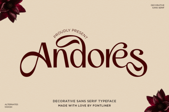 Andores: A Decorative Sans Serif Typeface for Editorial Elegance and Brand Identity