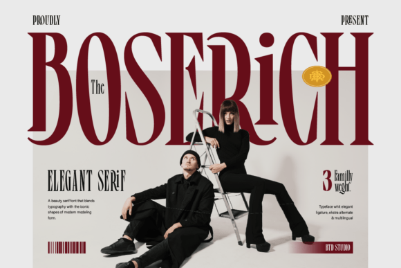Boserich: A Serif Font That Elevates Handmade Products