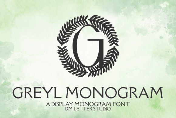 Greyl Monogram Font for Web Design
