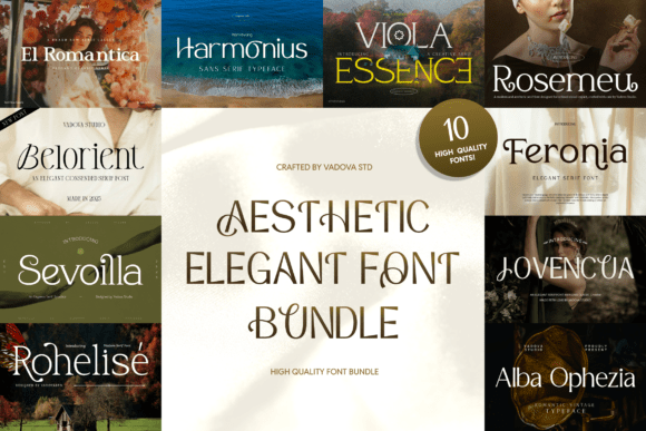 How Aesthetic Elegant Bundle Brings Refined Serif Style to Your Brand