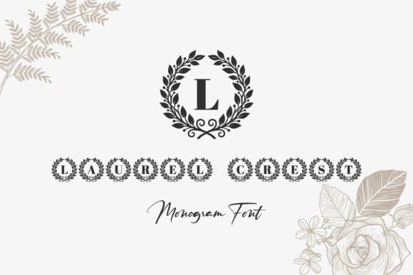 Laurel Crest: A Decorative Font for Elegant Branding