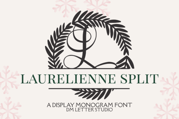 Laurelienne Split Monogram Font