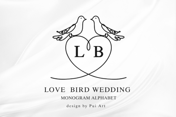 Love Bird Wedding Monogram Font Review for Campaign Designers