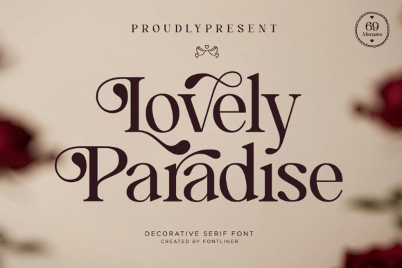 Lovely Paradise: A Decorative Serif Font for Soft Branding