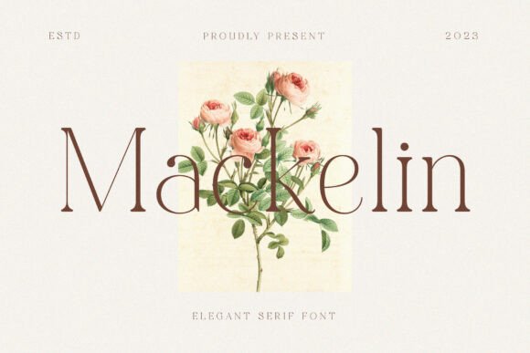 Mackelin Brings Elegant Serif Style to Handmade Products