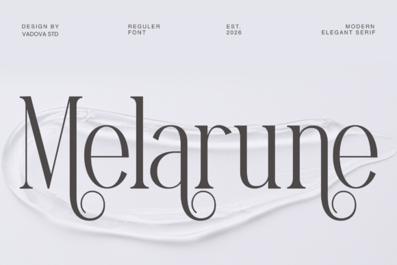 Melarune: A Refined Serif Typeface for Editorial Storytelling