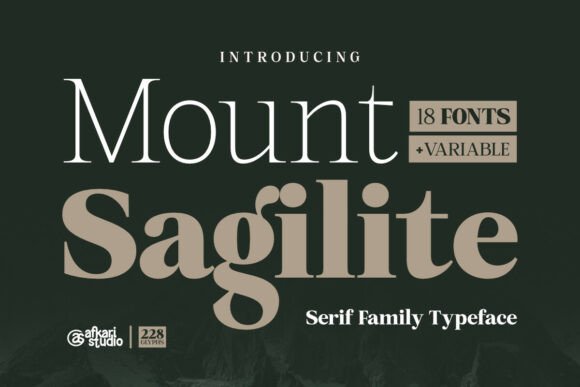 Mount Sagilite: A Modern Serif Font for Campaign Design