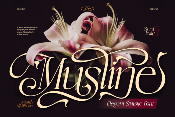 Musline: A Graceful Serif Font for Handmade Products