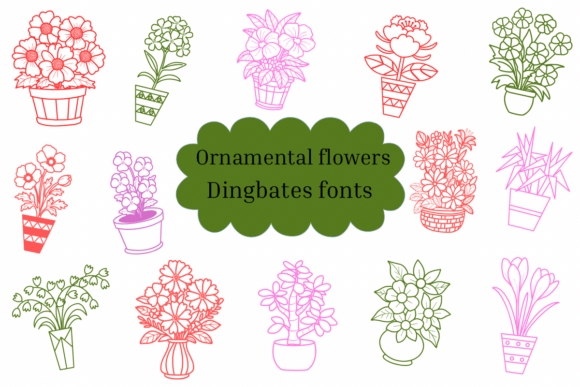 Ornamental Flowers: A Dingbats Font for Editorial Warmth