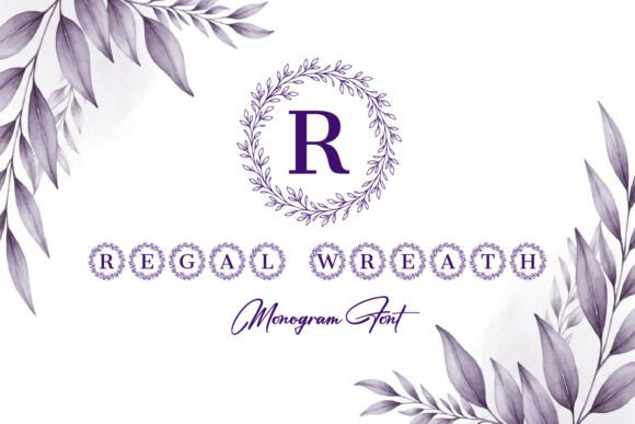 Regal Wreath Monogram Font