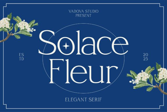 Solace Fleur: A Serif Font That Gives Your Brand a Gentle Elegance