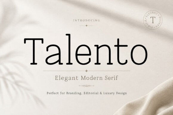 Talento: A Premium Serif Font for Modern Marketing