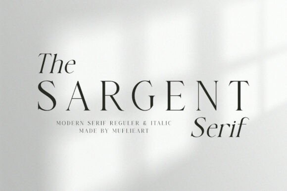 The Sargent: A Serif Font That Commands Attention