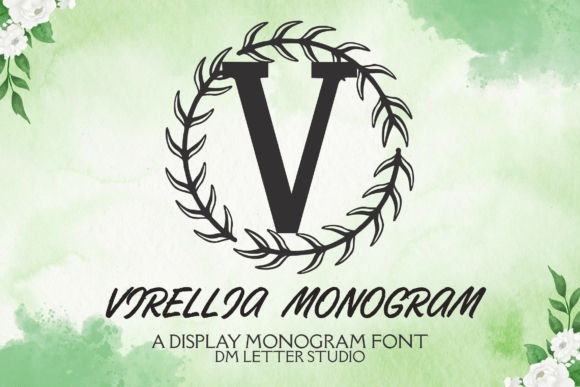 Virellia Monogram: A Decorative Typeface for Campaigns