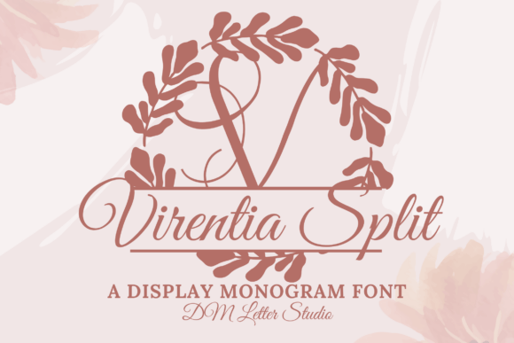 Virentia Split Monogram: A Fresh Font for Business Branding