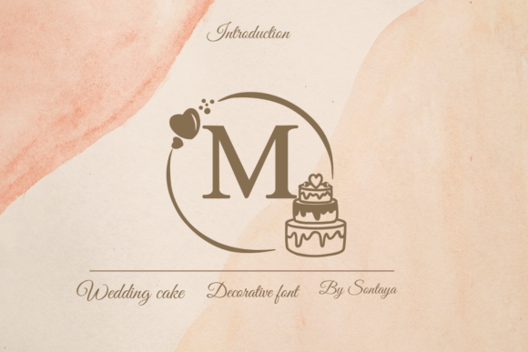 Wedding Cake Monogram: A Decorative Serif Font for Digital Design