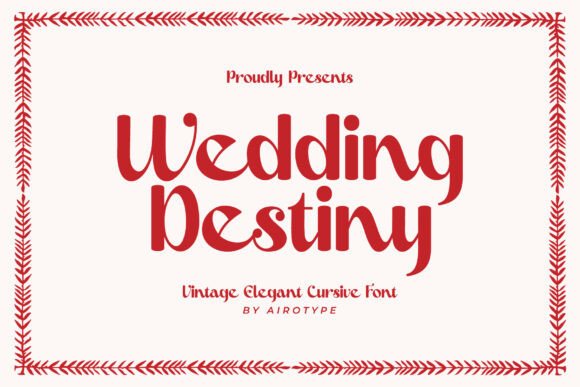 Wedding Destiny: A Serif Font for Editorial Storytelling