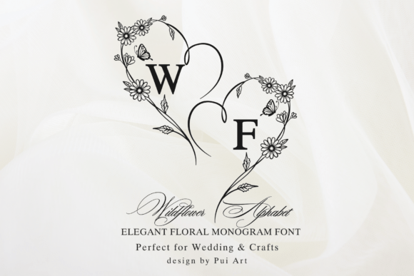 Wildflower Alphabet: A Delicate Display Font for Branding Projects